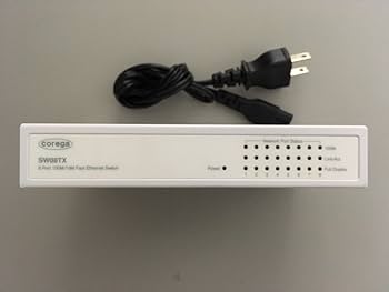 コレガ(アライドテレシス) 8ポート 100M/10M スイッチングHUB (電源内蔵) メタル筐体 「しっかり節電」機能 CG-SW08TXRX コレガ(アライドテレシス) 8ポート 100M/10M スイッチングHUB